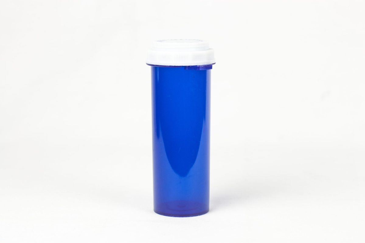Blue Thumb Tab Vials W/Rev Caps